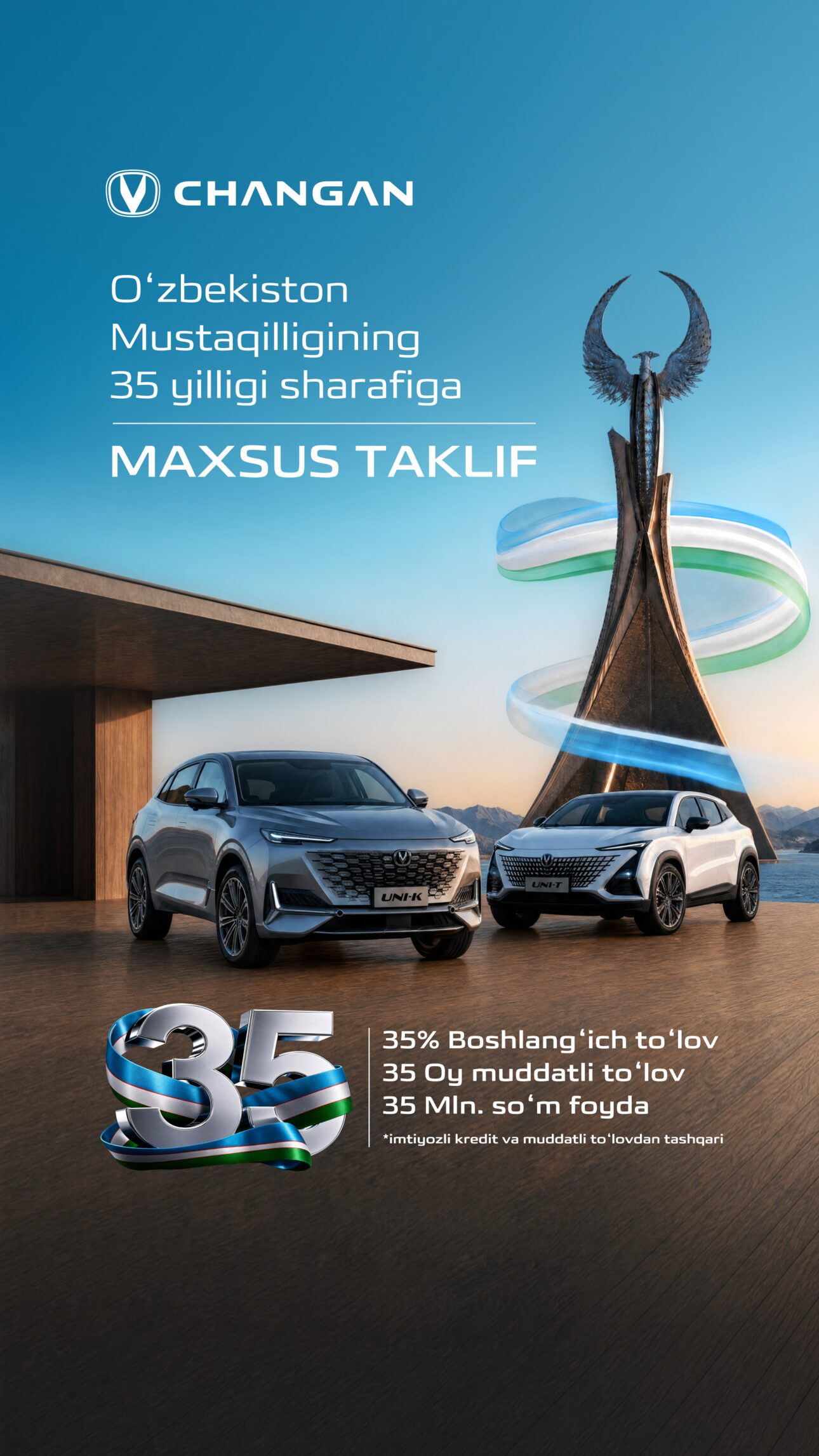 Changan maxsus taklifi